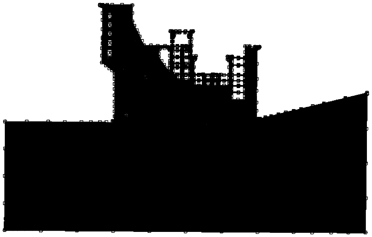 High-precision numerical simulation calculation method for carrying out static characteristic analysis on concrete gravity dam based on h-p type finite element method