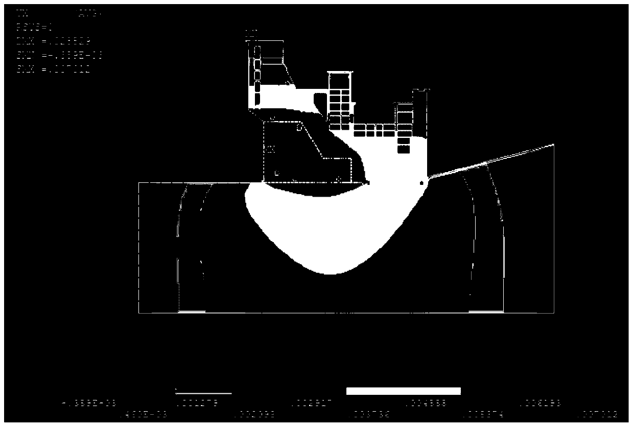 High-precision numerical simulation calculation method for carrying out static characteristic analysis on concrete gravity dam based on h-p type finite element method