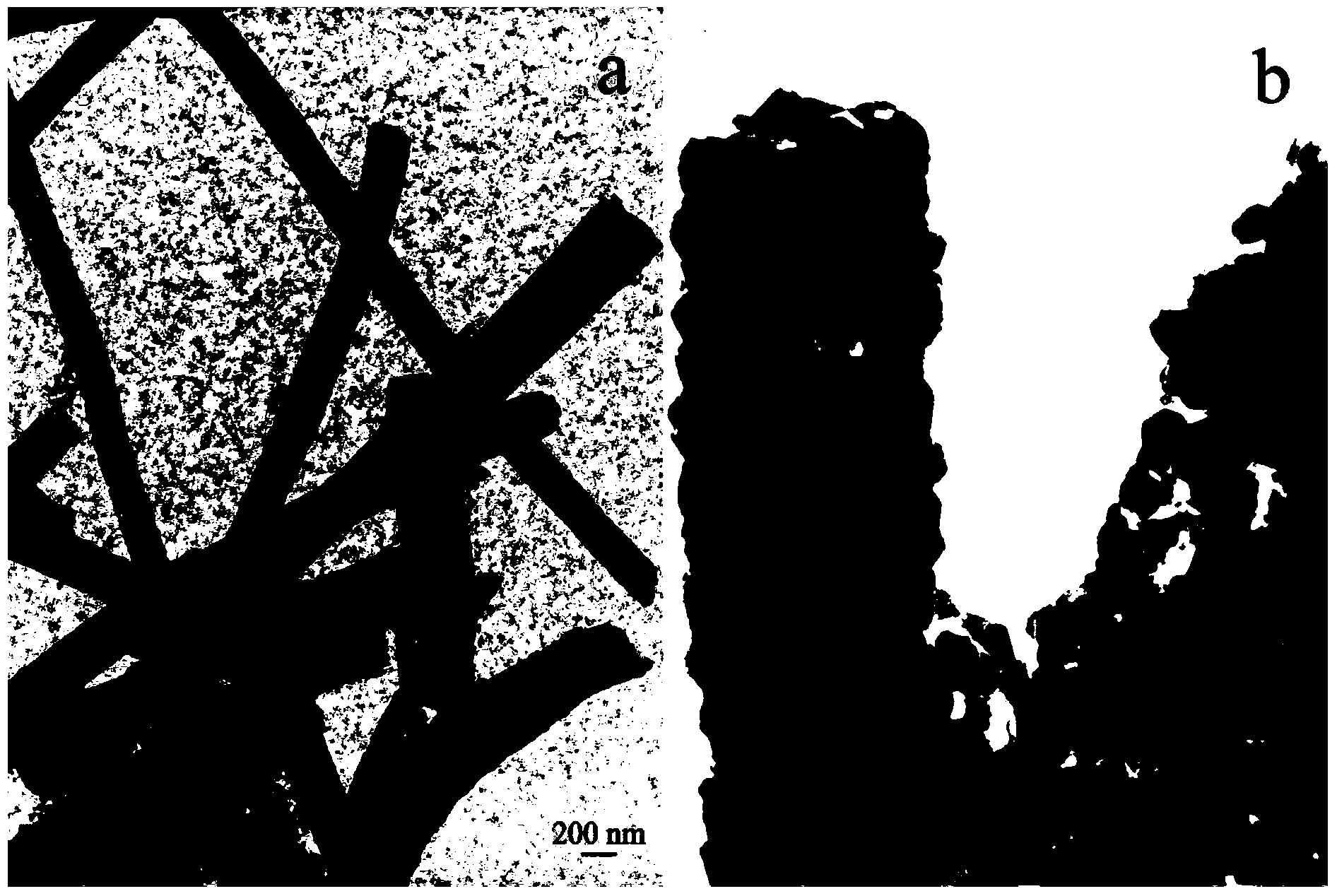 Co3O4/In2O3 heterostructure nanotube and preparation method and application thereof