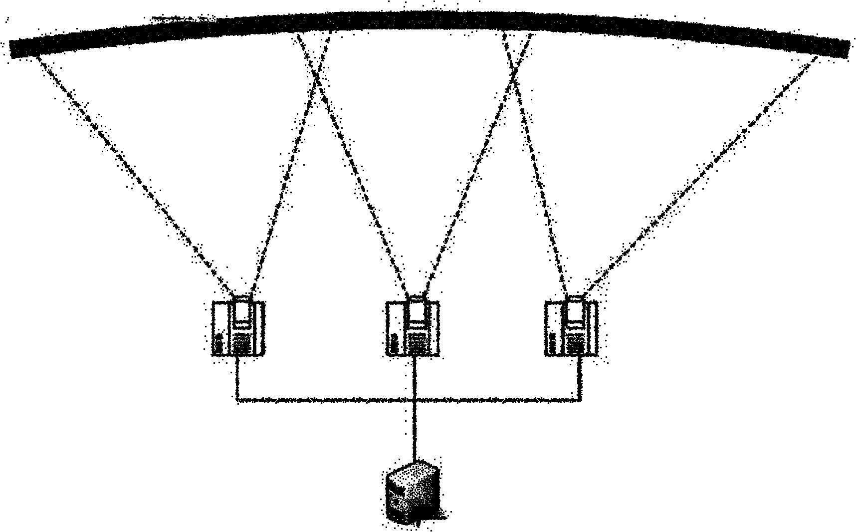 Edge blending method for splicing multiple projection images