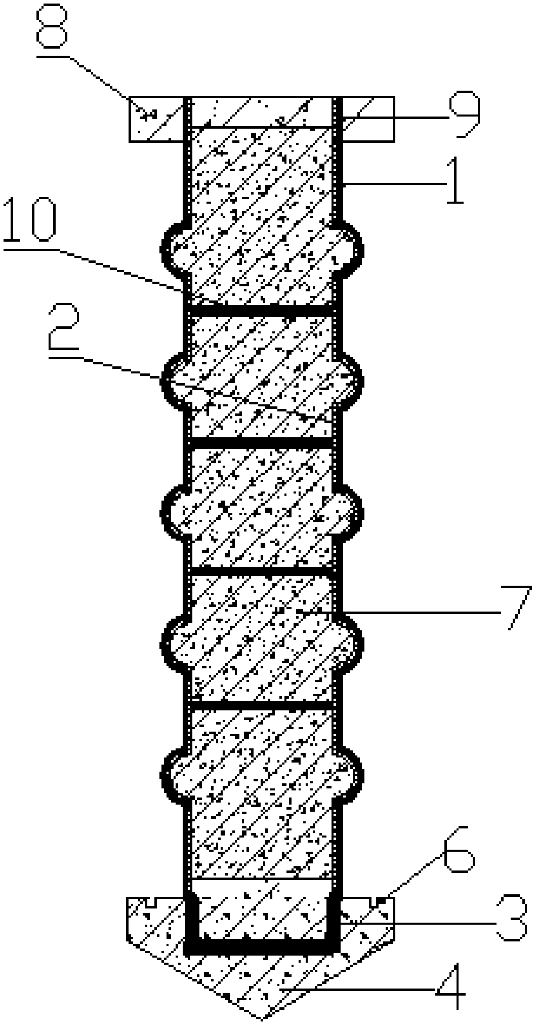 Bamboo casing pile combined with electroosmosis to strengthen soft soil subgrade system and construction method