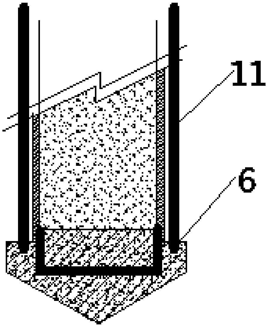 Bamboo casing pile combined with electroosmosis to strengthen soft soil subgrade system and construction method