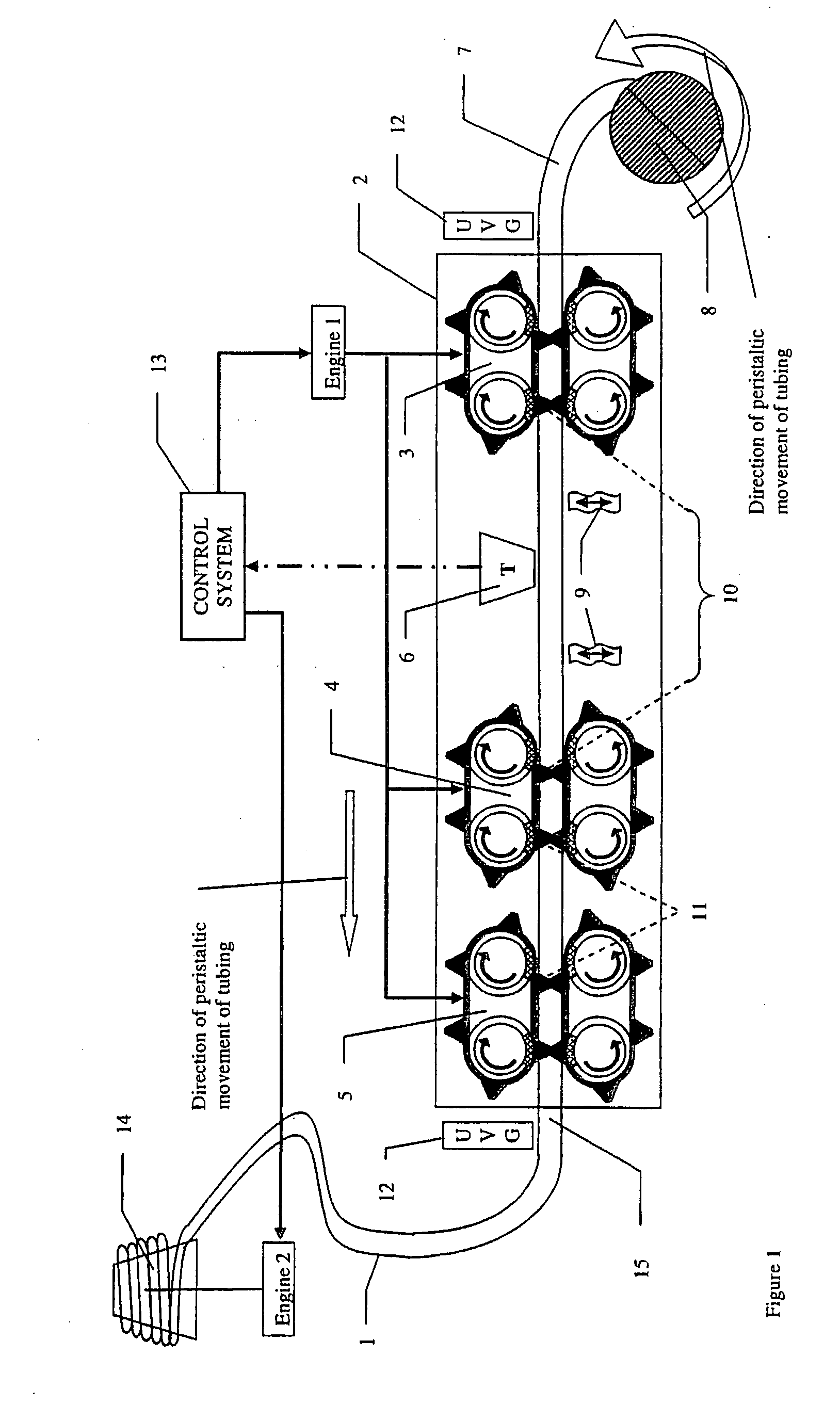 Continuous culture apparatus with mobile vessel, allowing selection of fitter cell variants and producing a culture in a continuous manner