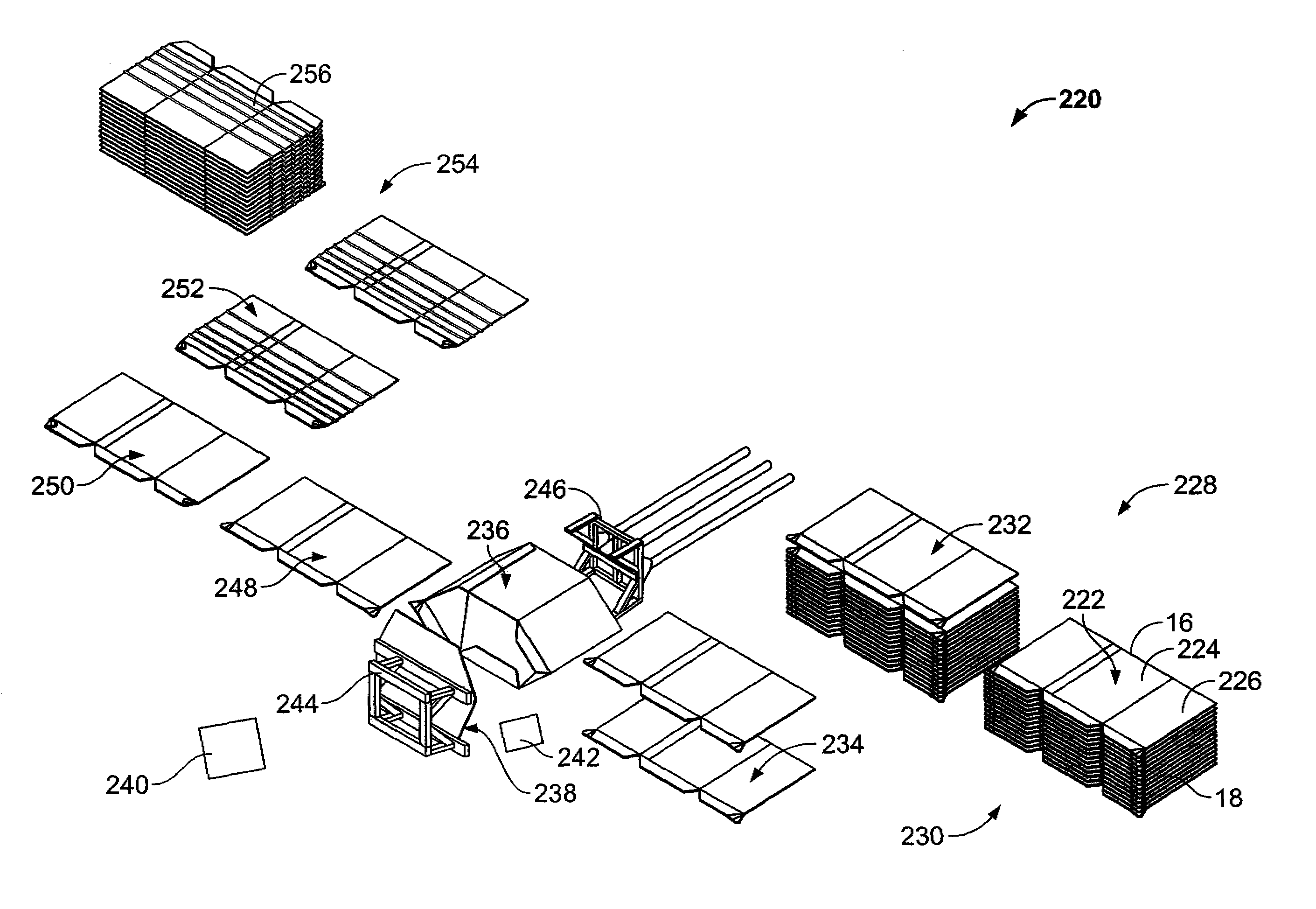 Method and machine for constructing a collapsible bulk bin