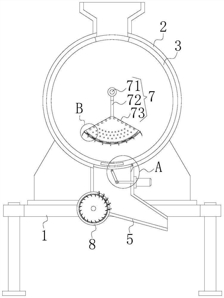 Bone surface meat and tendon treatment device for bone glue processing