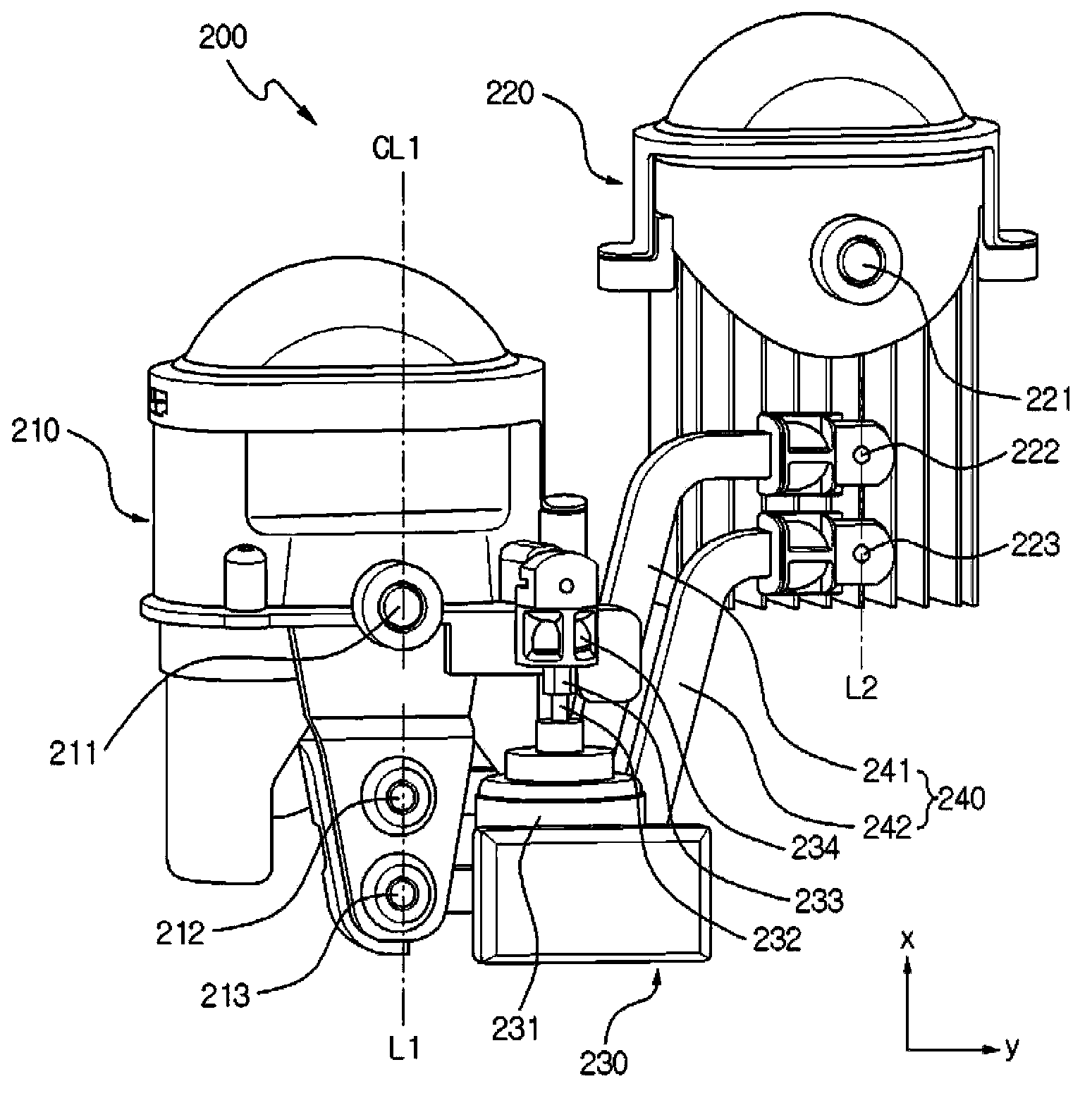 Headlamp for vehicle