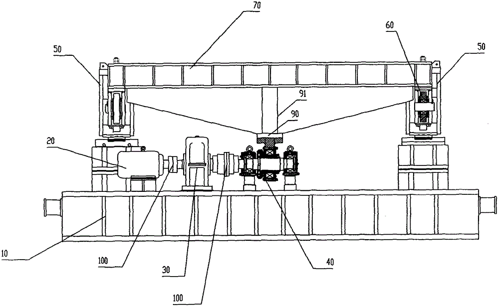 Mechanical vibration device of continuous casting machine