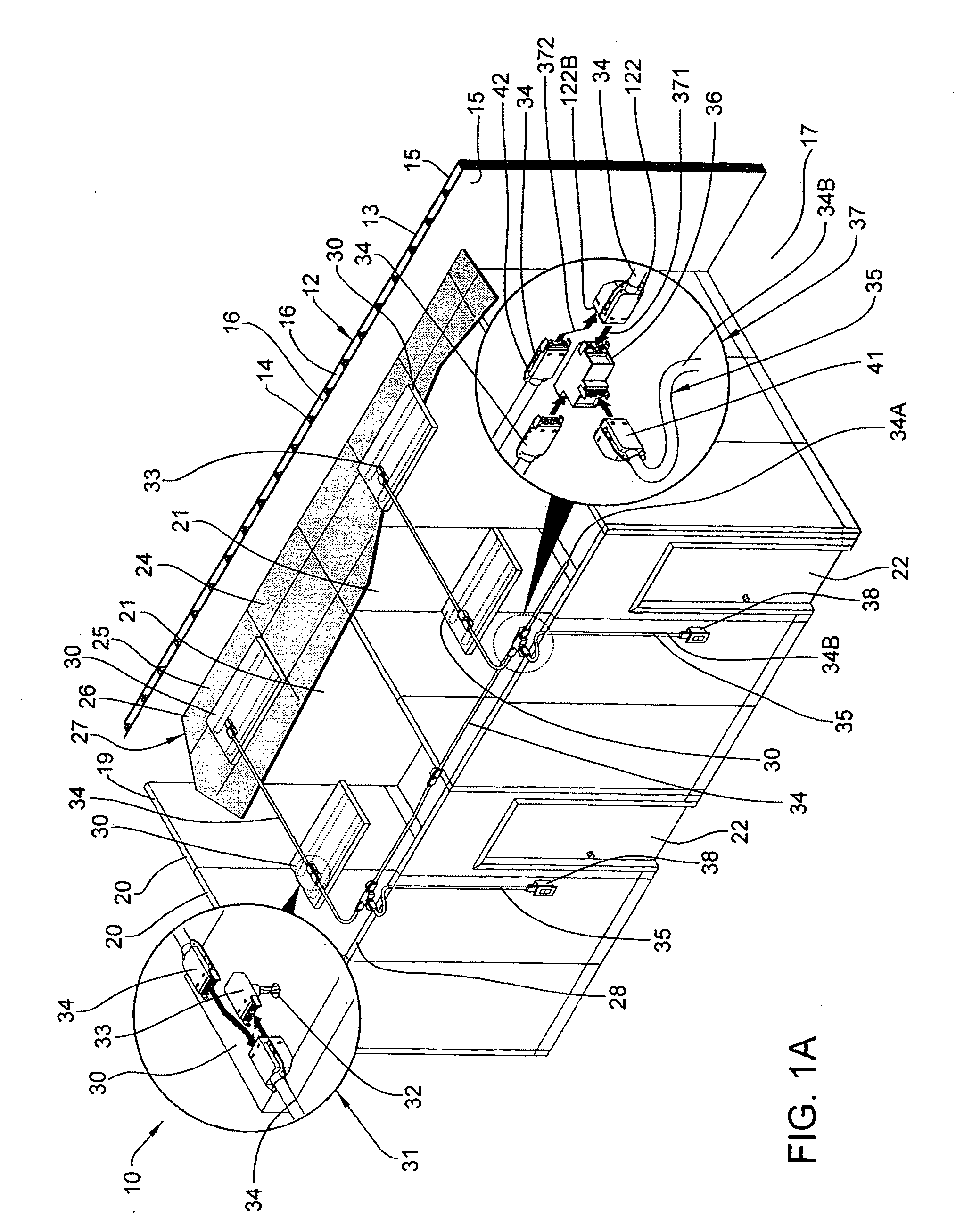 Modular electrical distribution system for a building