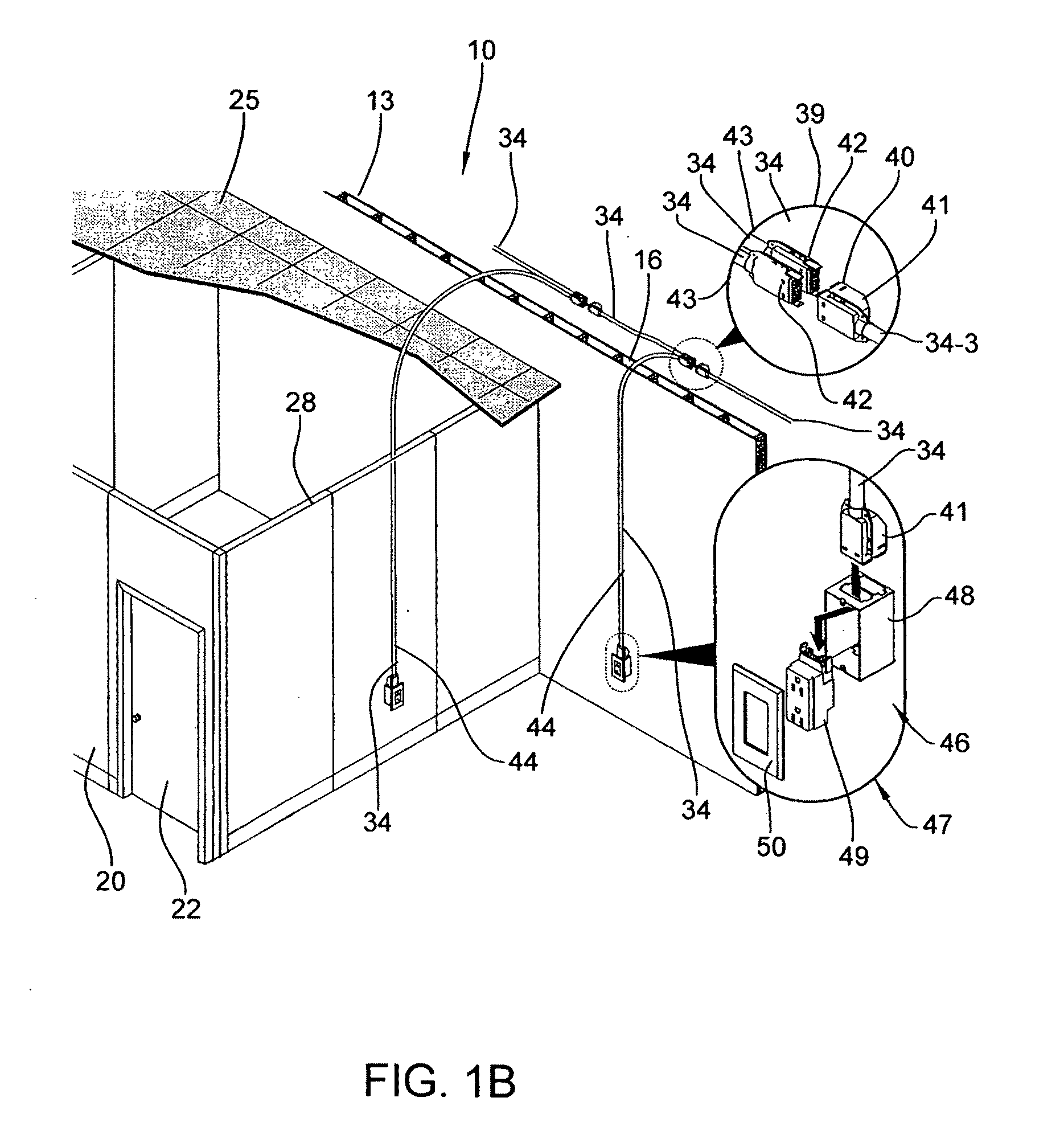 Modular electrical distribution system for a building