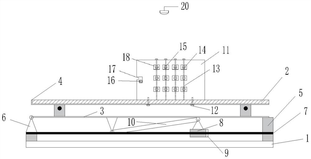 Experimental device for simulating sliding of rock block