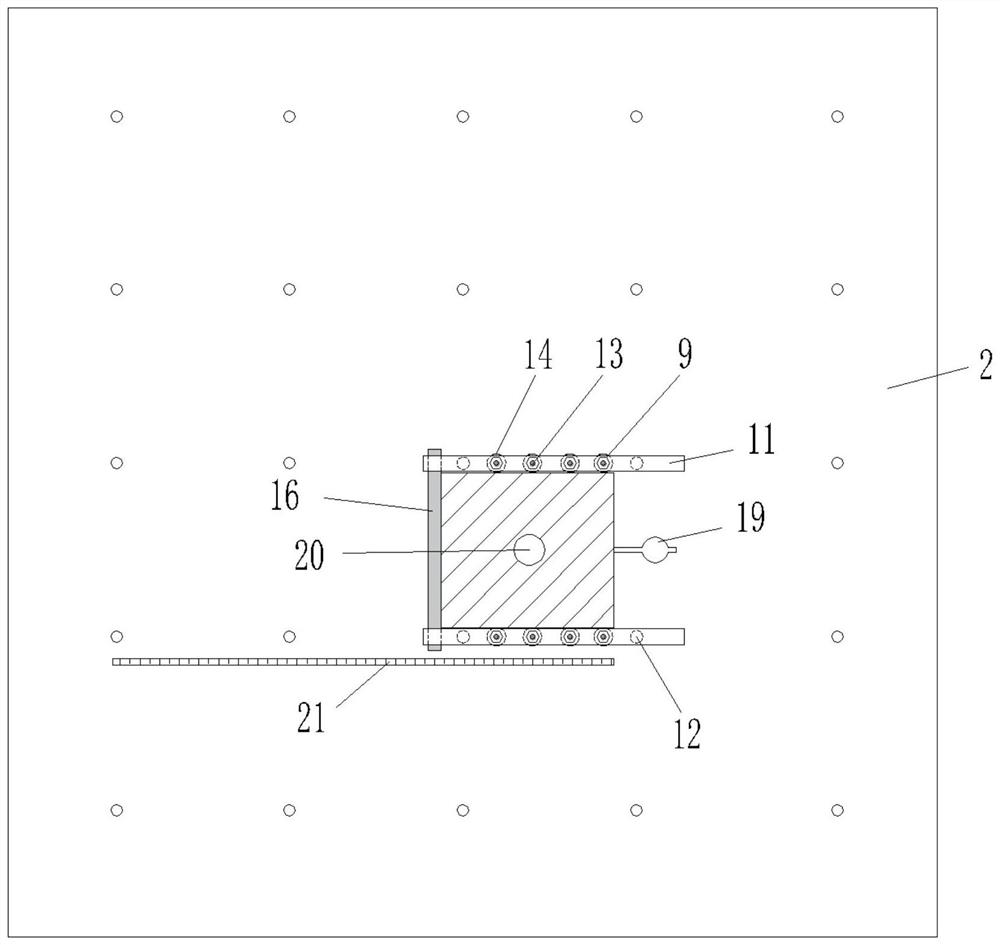 Experimental device for simulating sliding of rock block