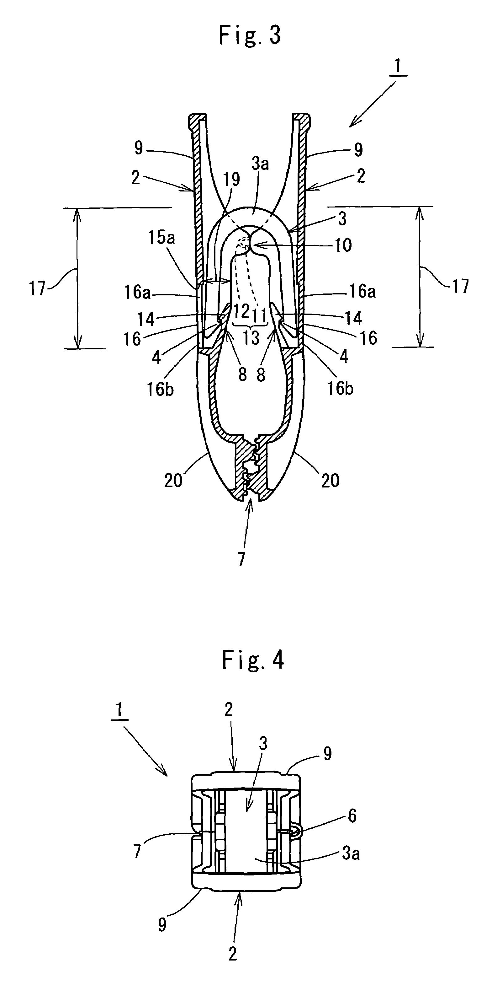 Synthetic resin clip and hanger with synthetic resin clips