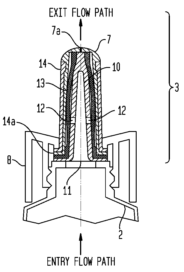 Continuously sealing one way valve assembly and fluid delivery system and formulations for use therein