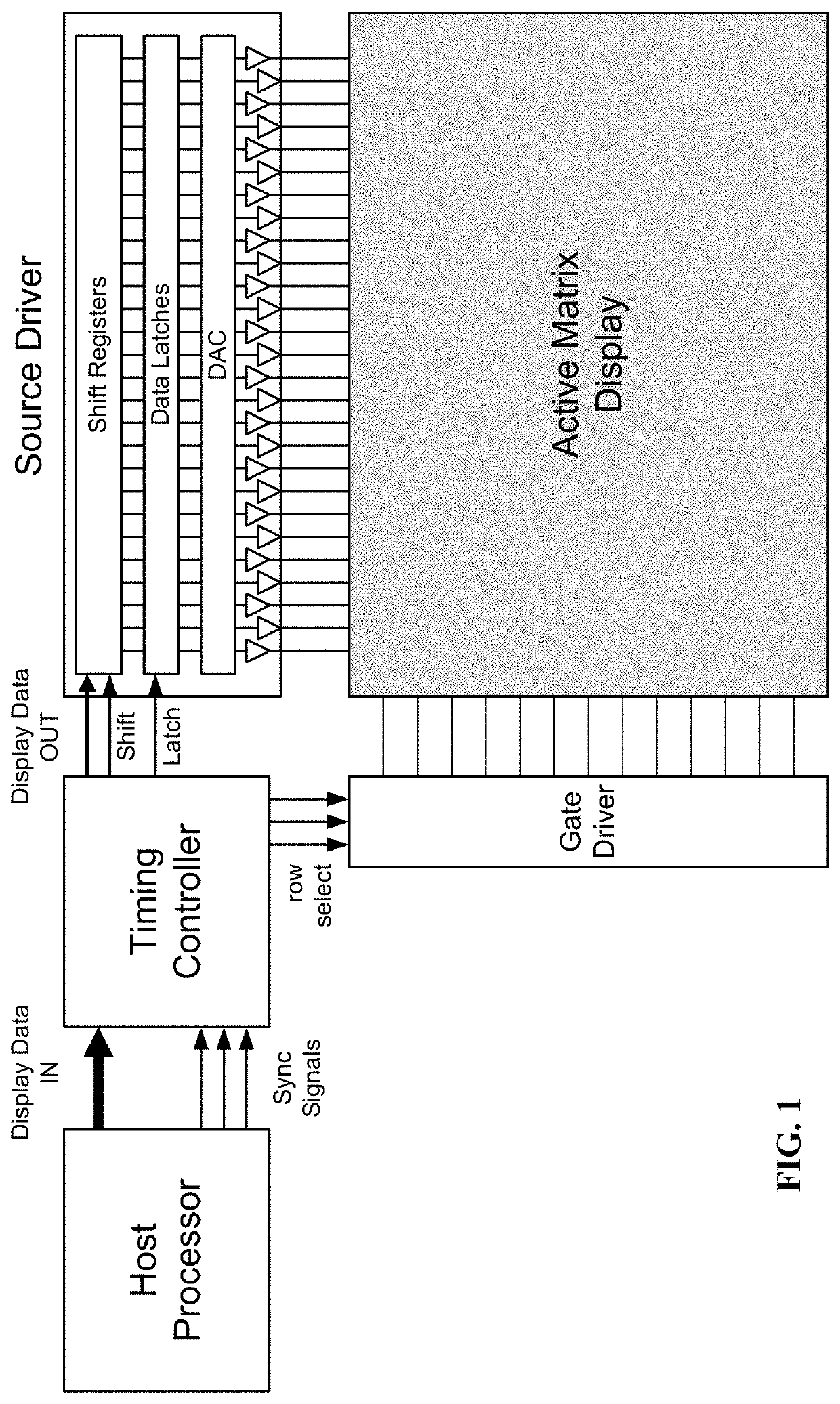 Driving method for active matrix display