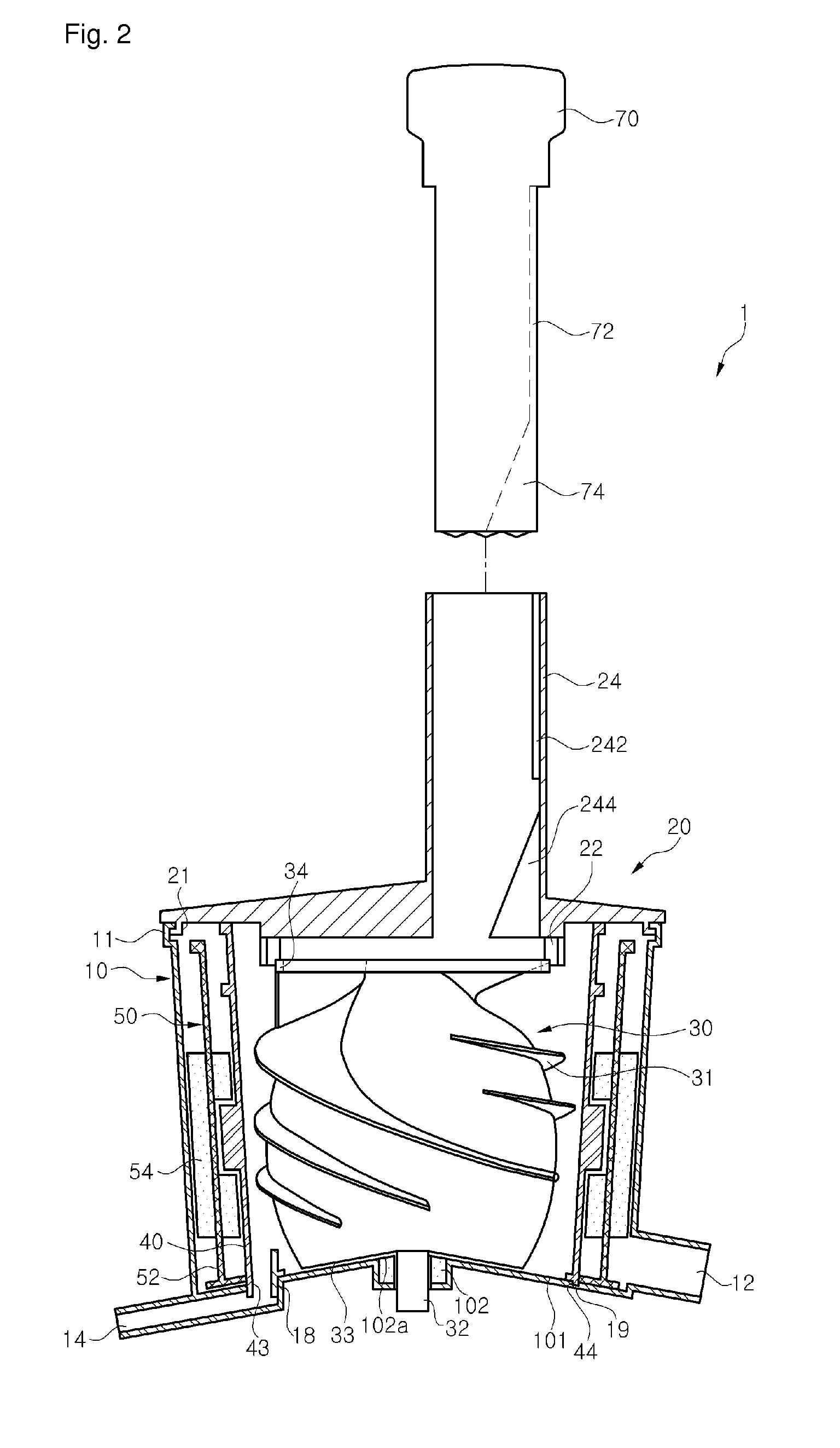 Juicer module and vertical screw juicer