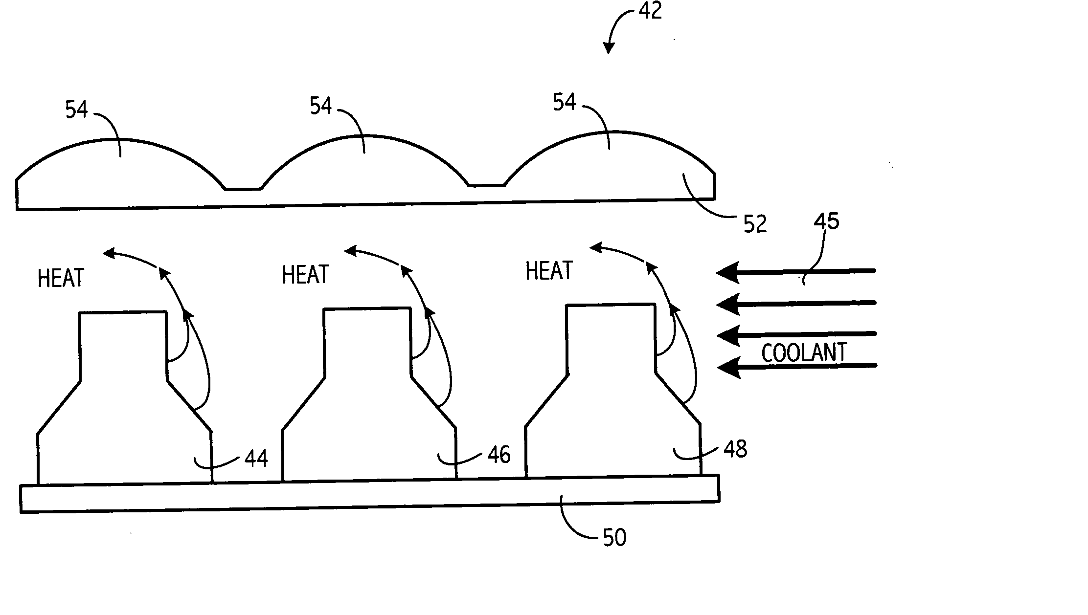 Direct cooling of LEDs