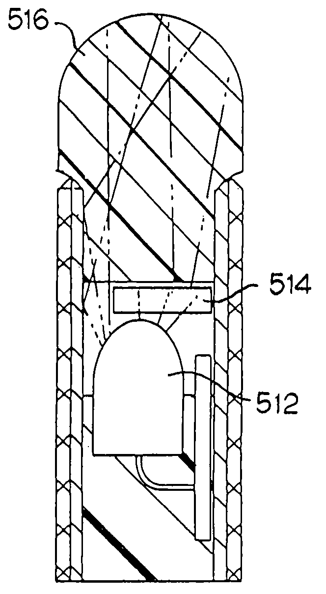 Illumination device for simulating neon or similar lighting in various colors