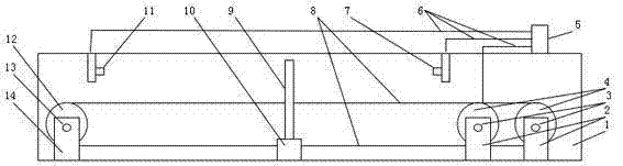 Automatic chicken excrement removing device