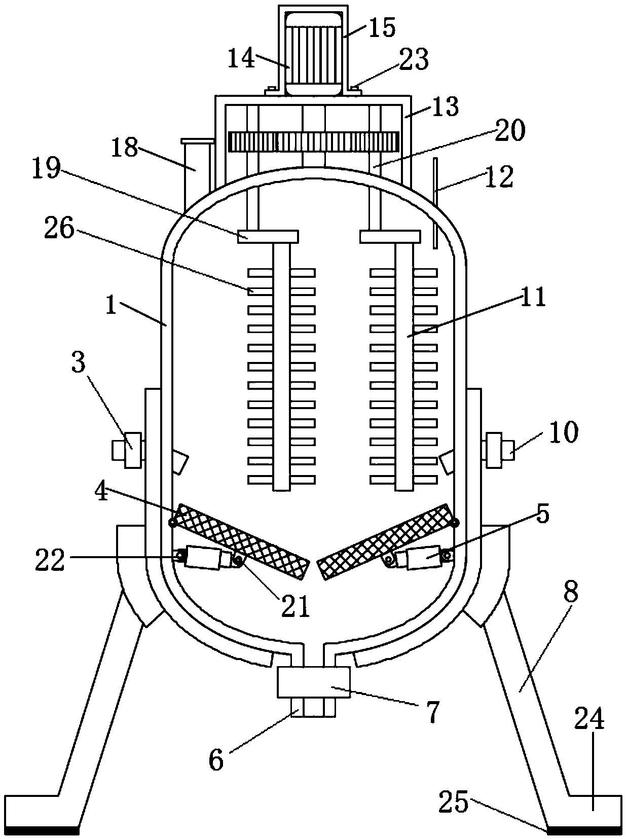 Modified starch reaction kettle