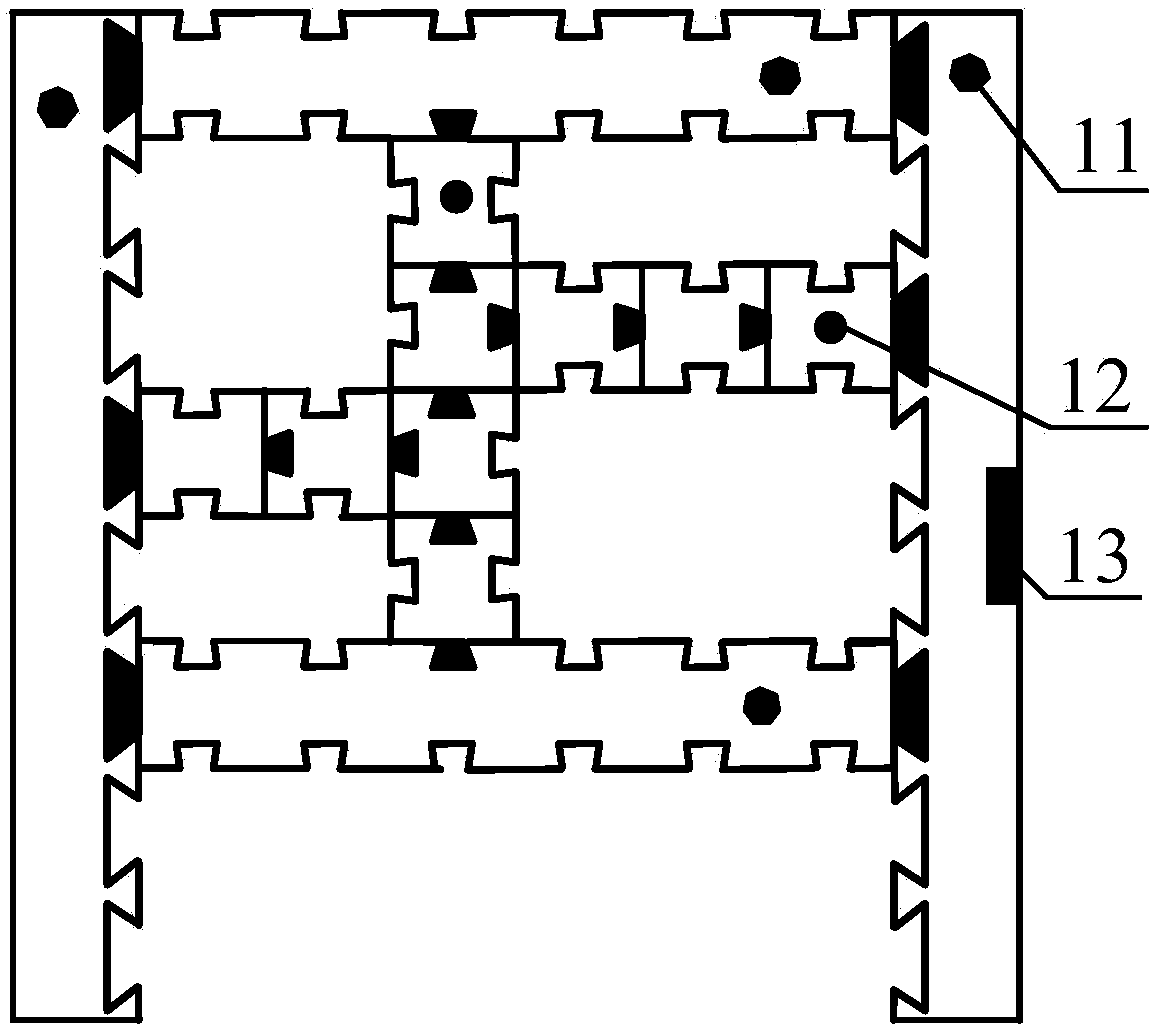 Intelligent bookcase of which space can be recombined and operating method