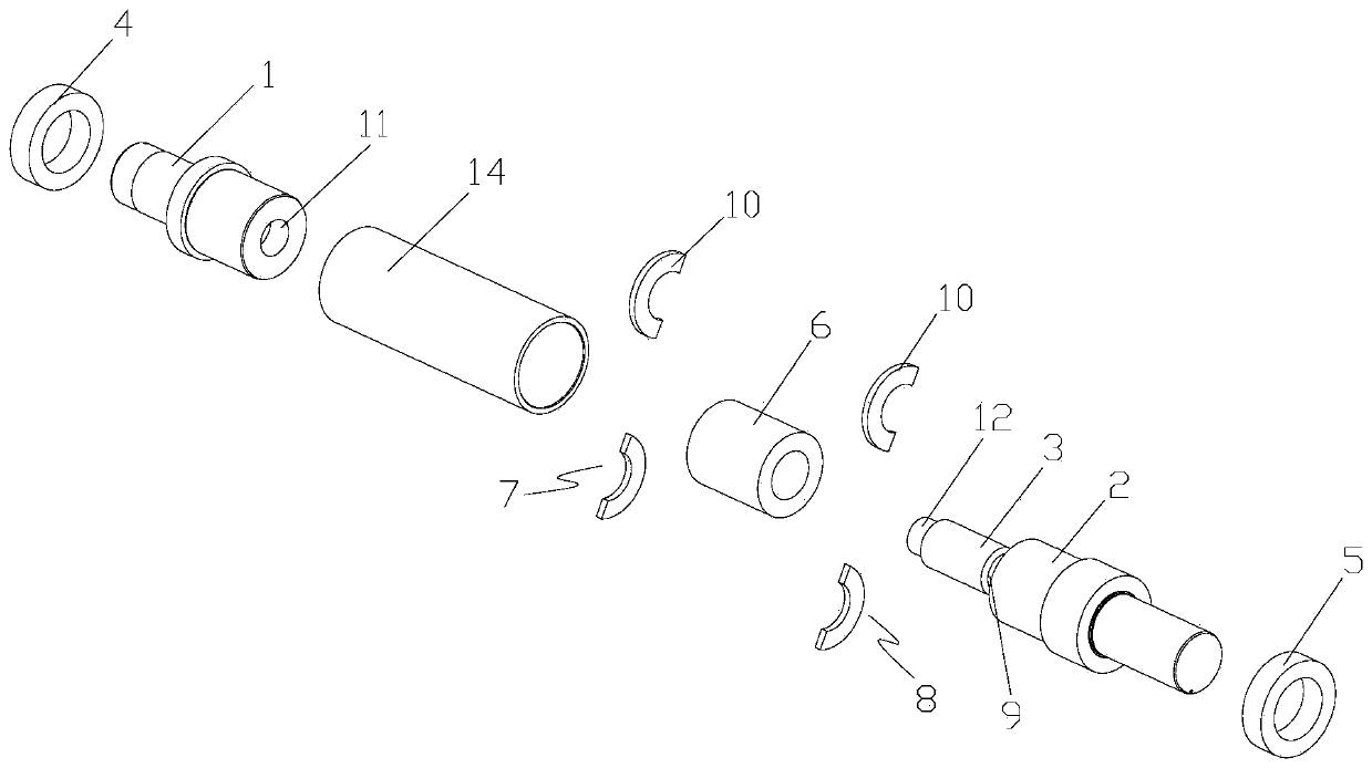 Motor rotating shaft and magnetic levitation motor