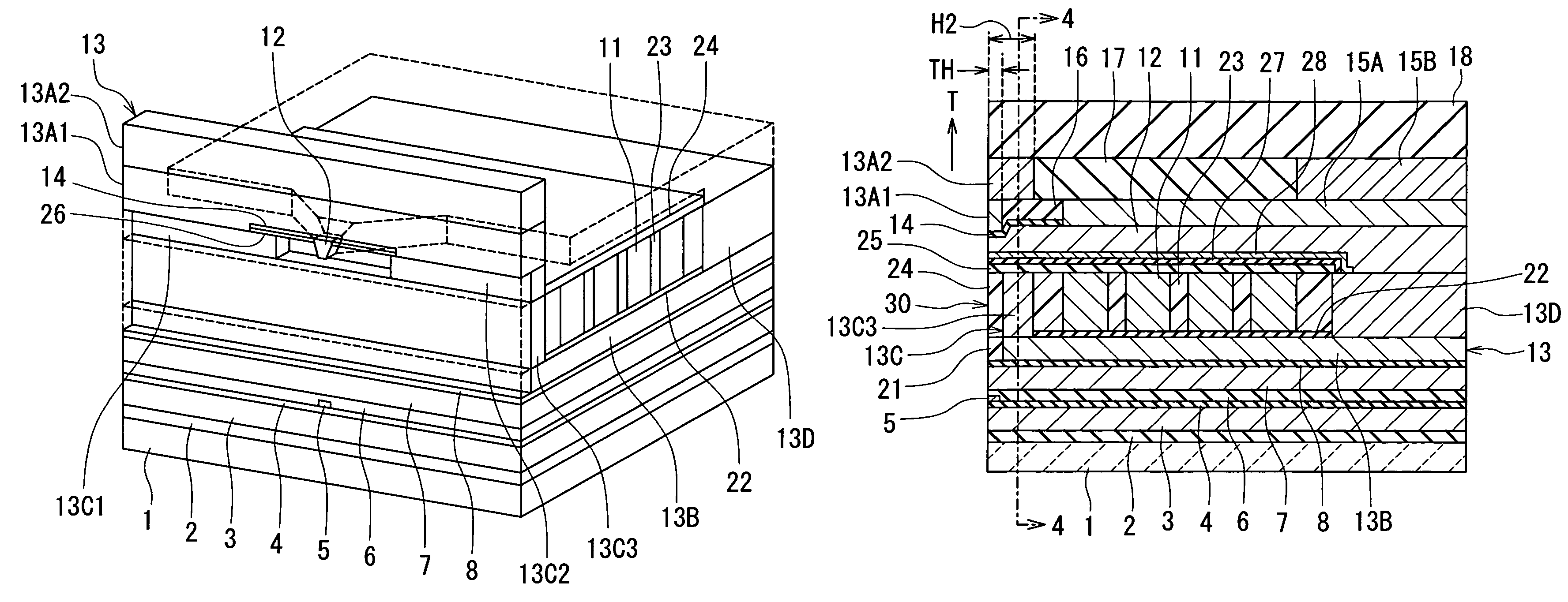 Magnetic head for perpendicular magnetic recording and method of manufacturing same