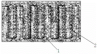 Plant fiber extruded product with internal vertical ribs, extruder and production method