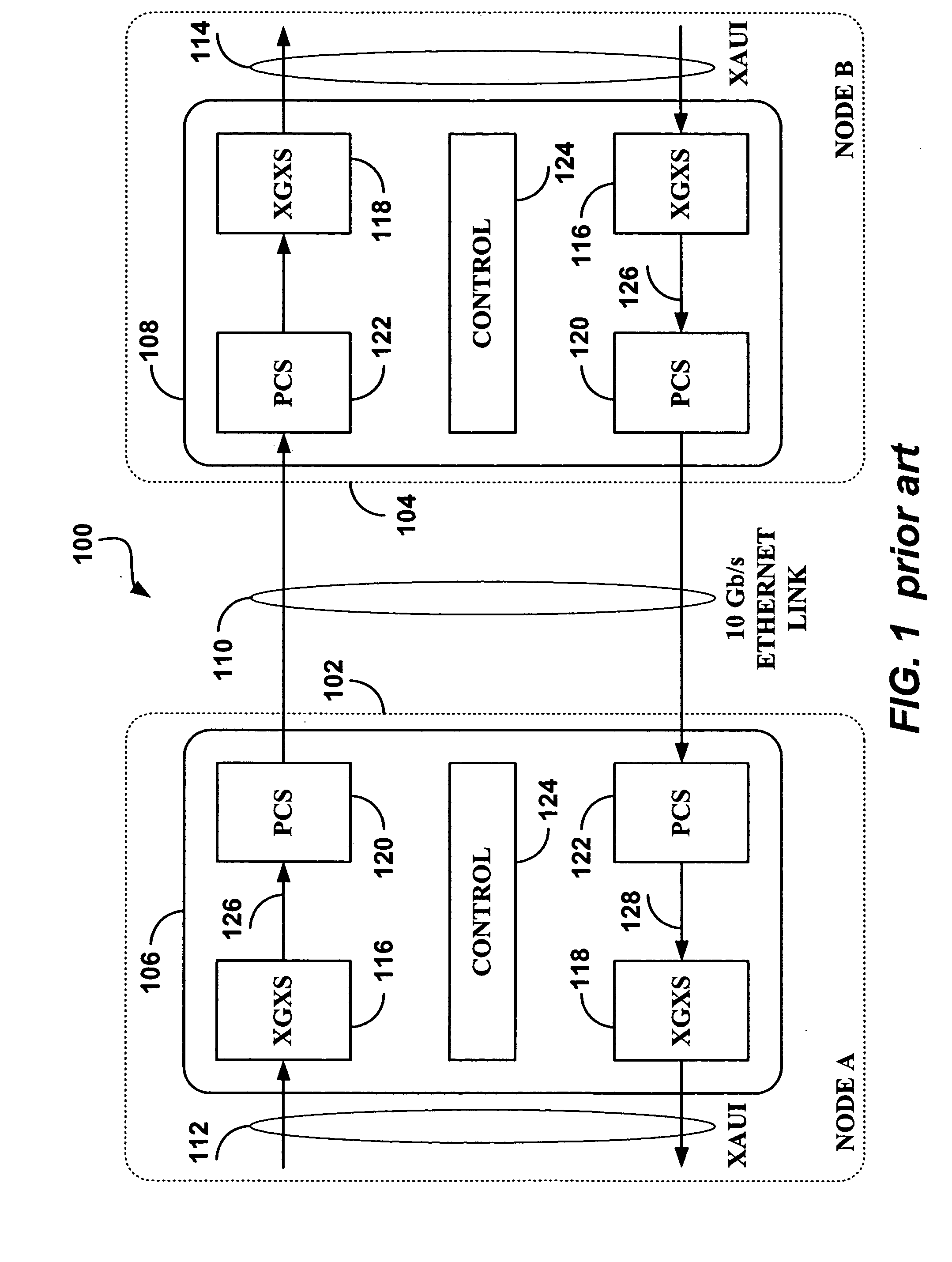 Extended link monitoring channel for 10 Gb/s Ethernet