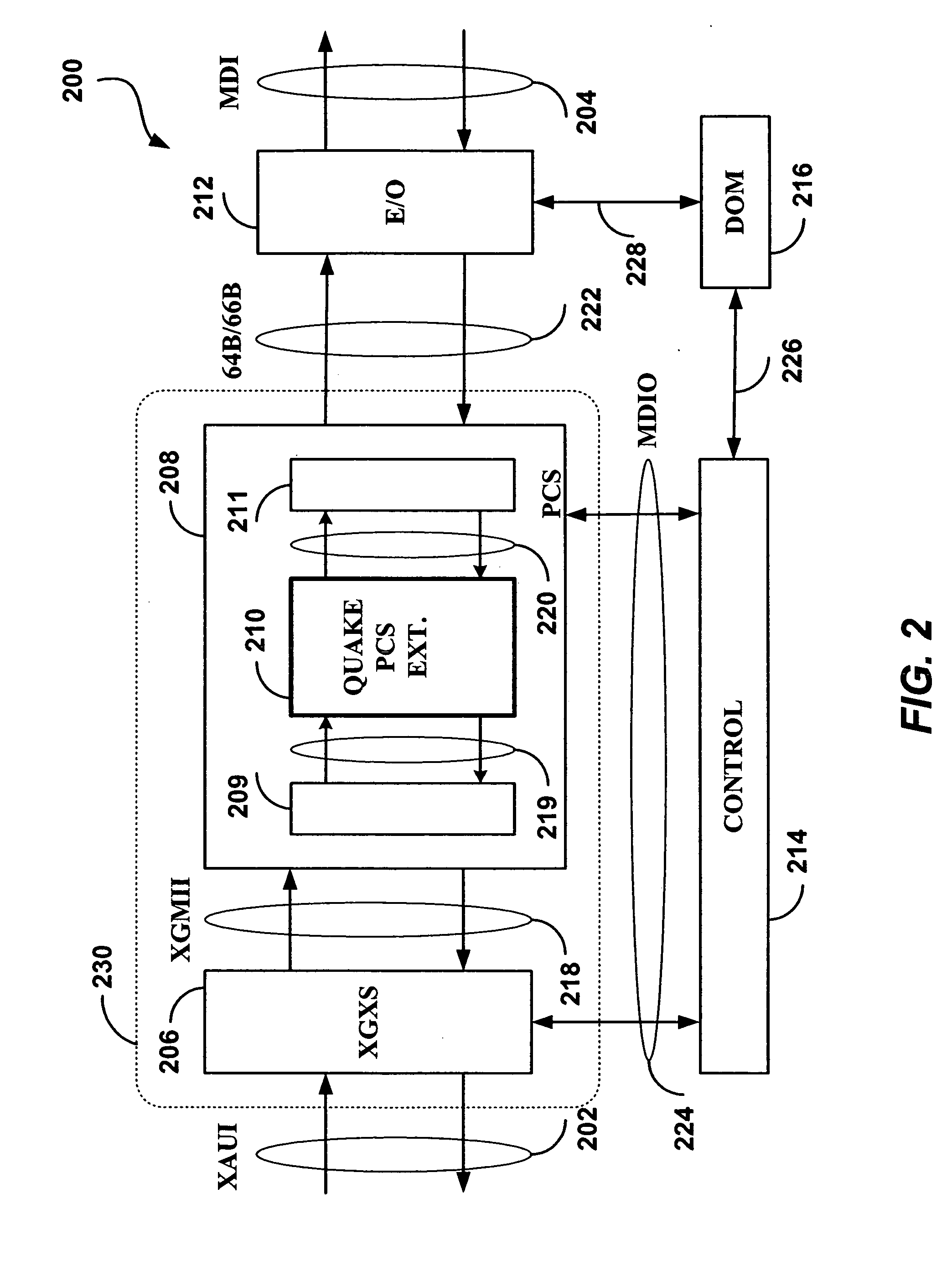 Extended link monitoring channel for 10 Gb/s Ethernet