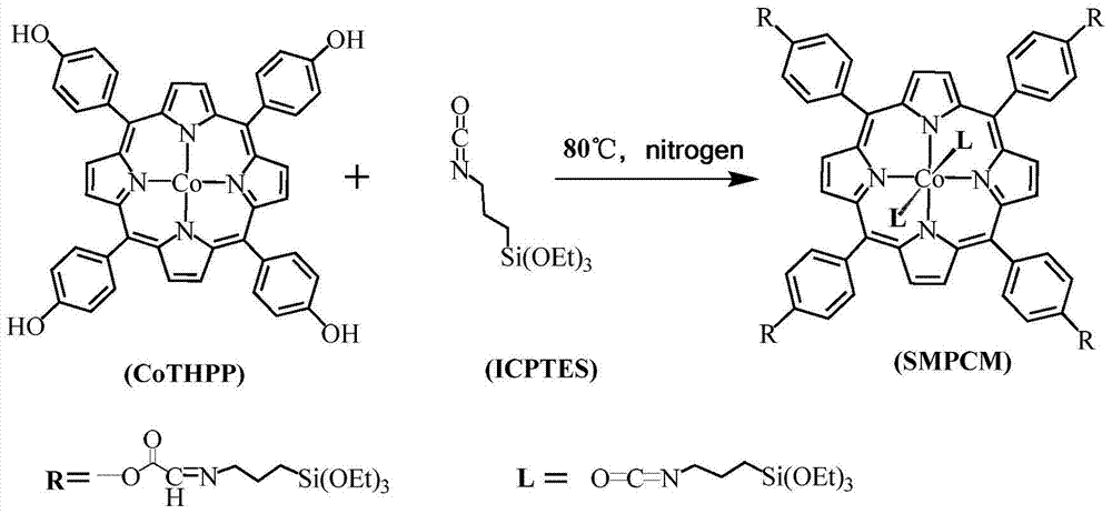 A kind of metal porphyrin complex and its preparation method and application