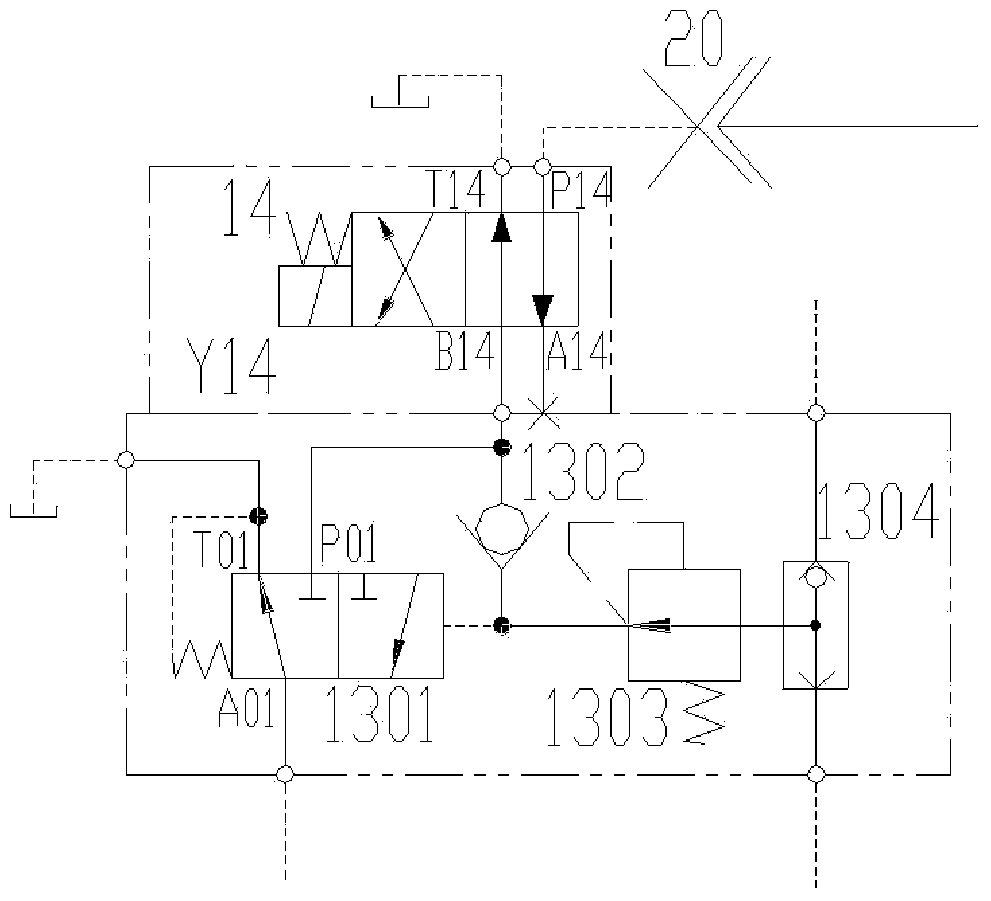 Hydraulic control feeding system and hydraulic control feeding method