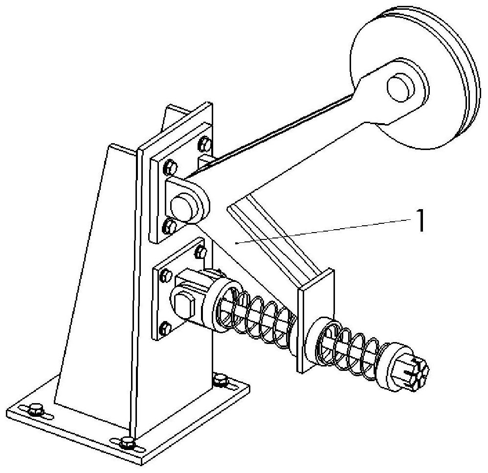 A limit bracket device for an underwater platform lifting system