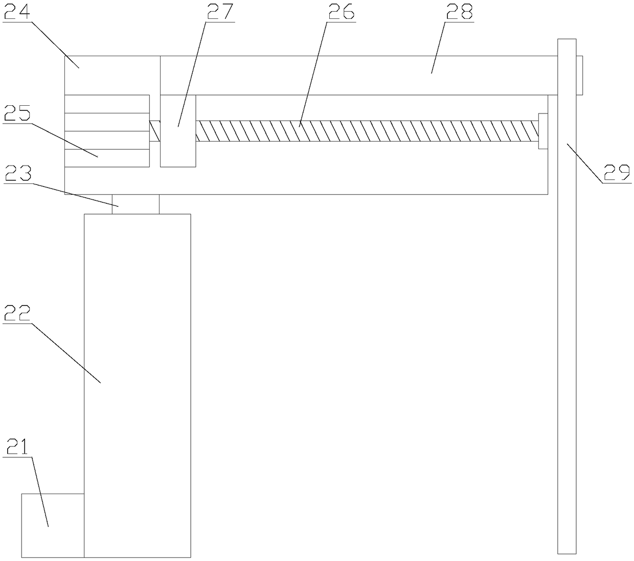 Agricultural product filling device with good filling effect