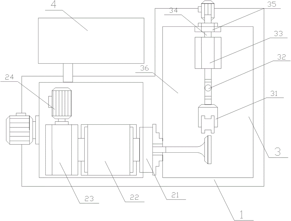 Bimetallic material friction welding air valve detection device