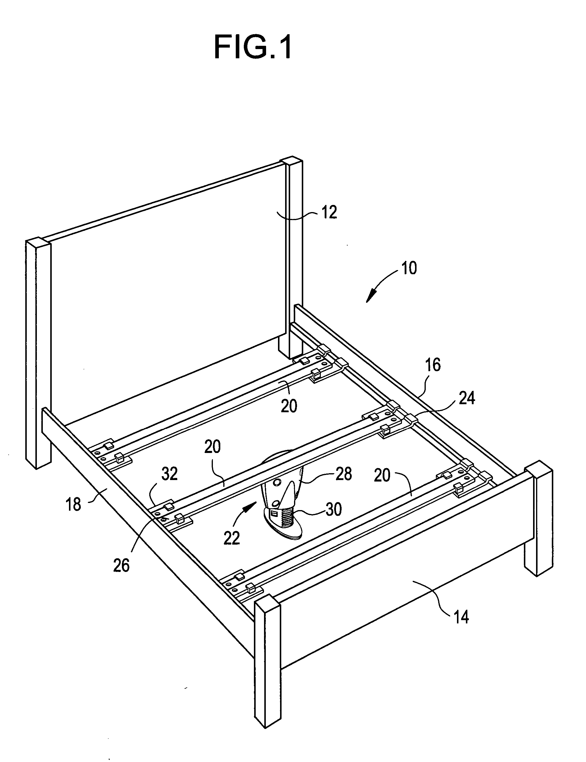 Support member for a bed frame