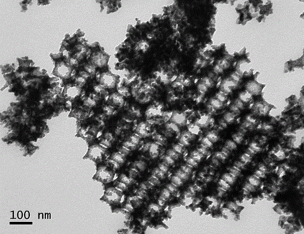 Preparation method of denitration catalyst with nanoscale ordered honeycomb structure