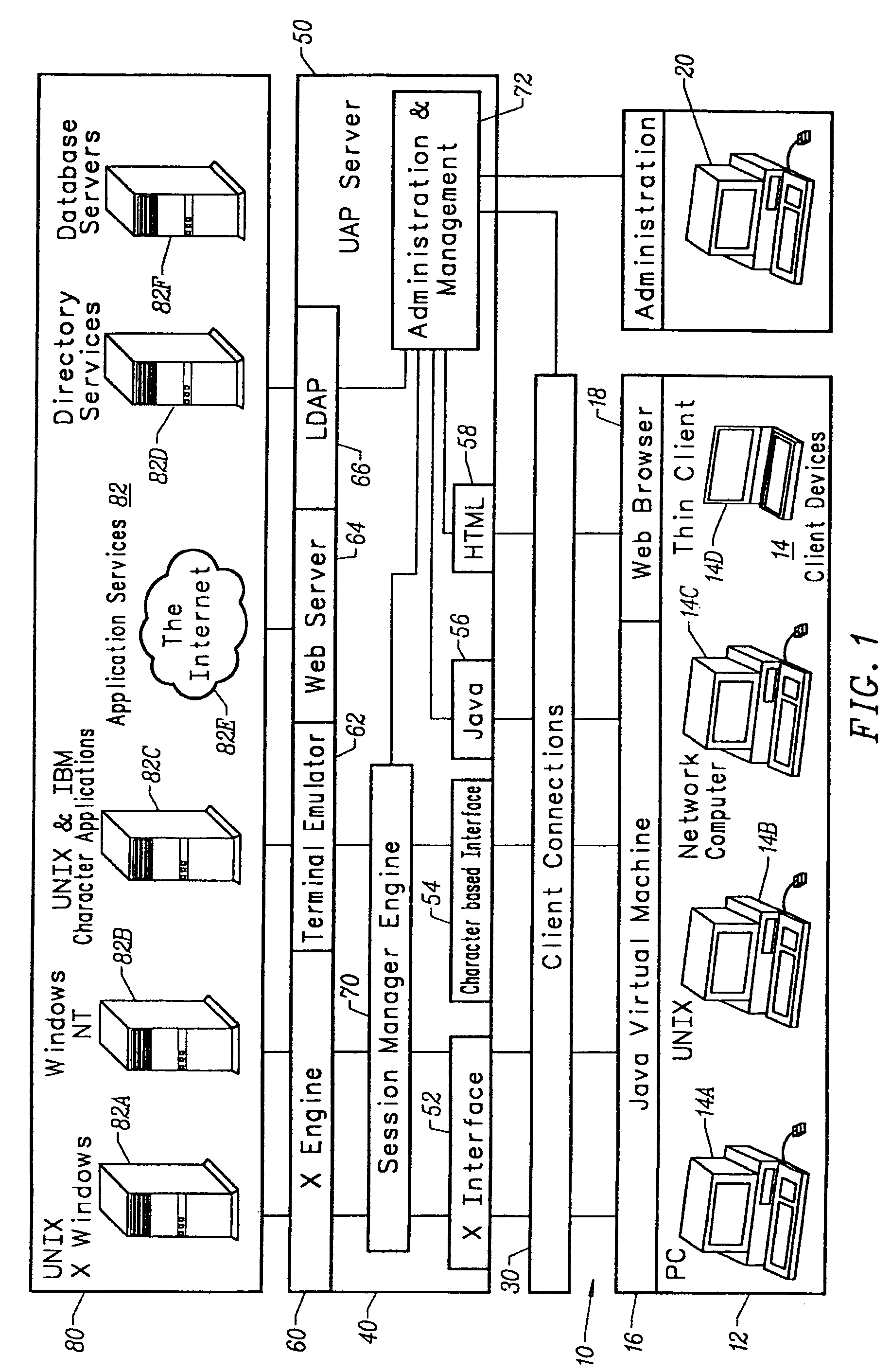 Color quality and packet shaping features for displaying an application on various client devices