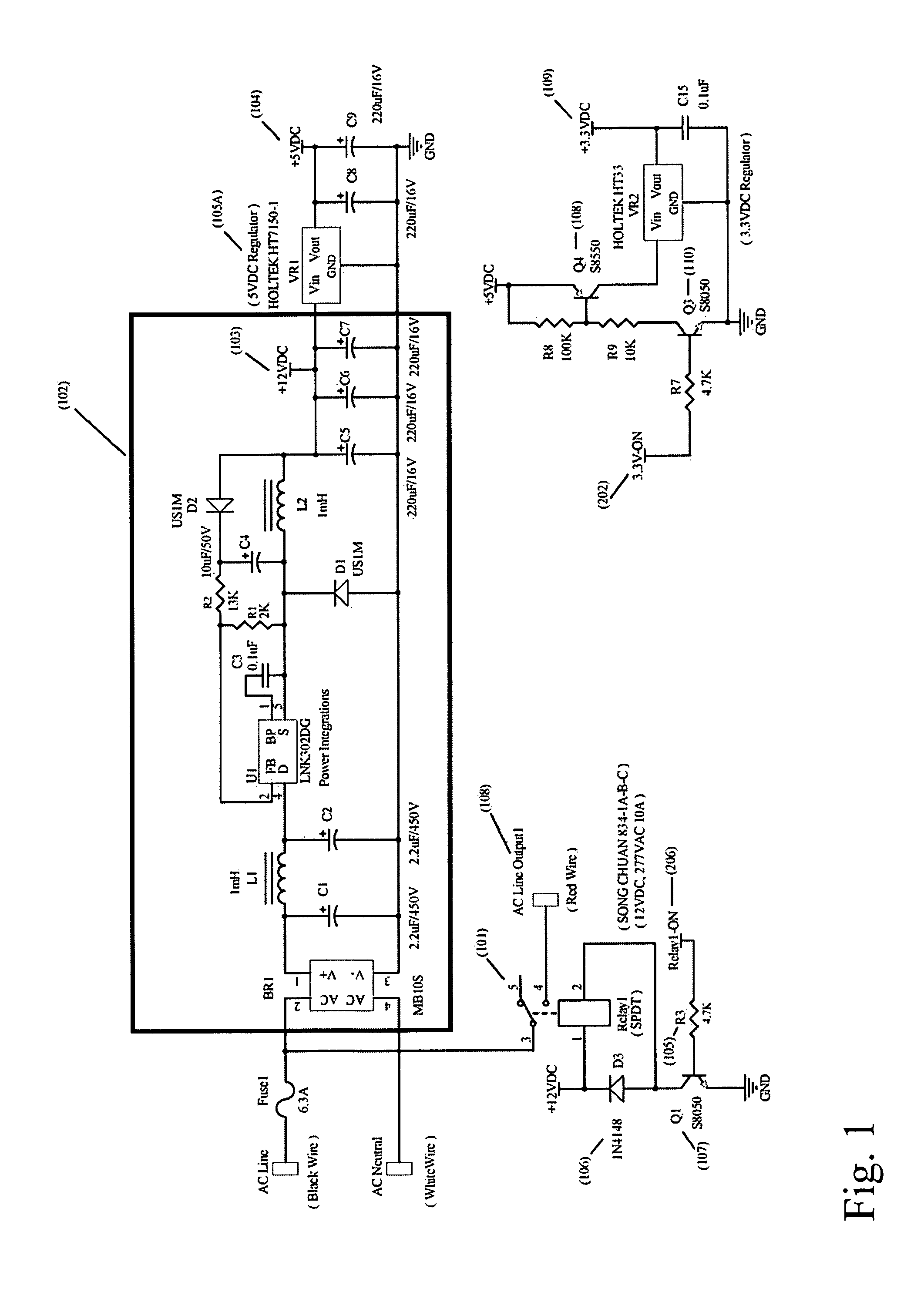 Two circuit lighting controller with sensors and RF remote