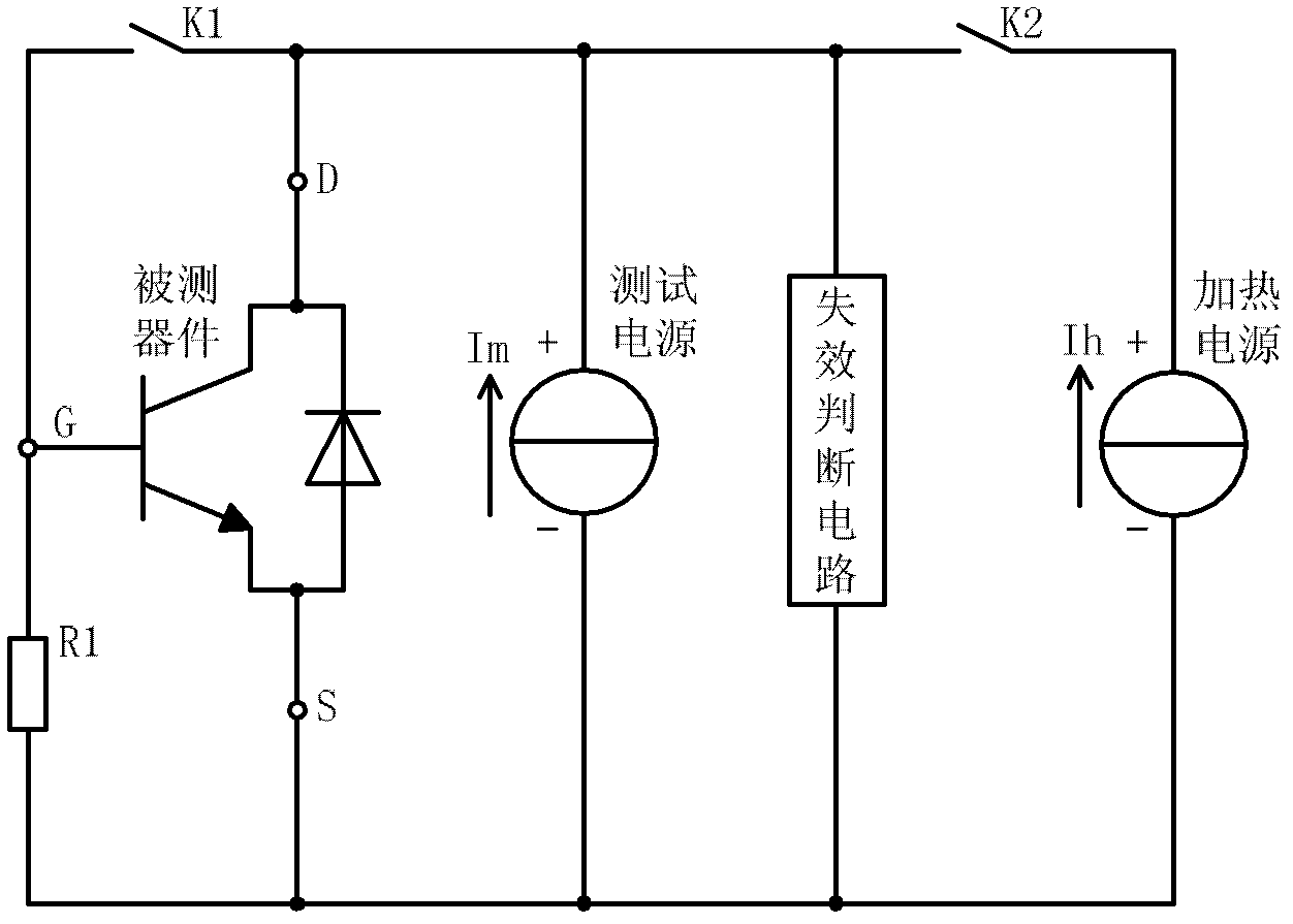 Accelerated life test circuit and test method of power electronic device