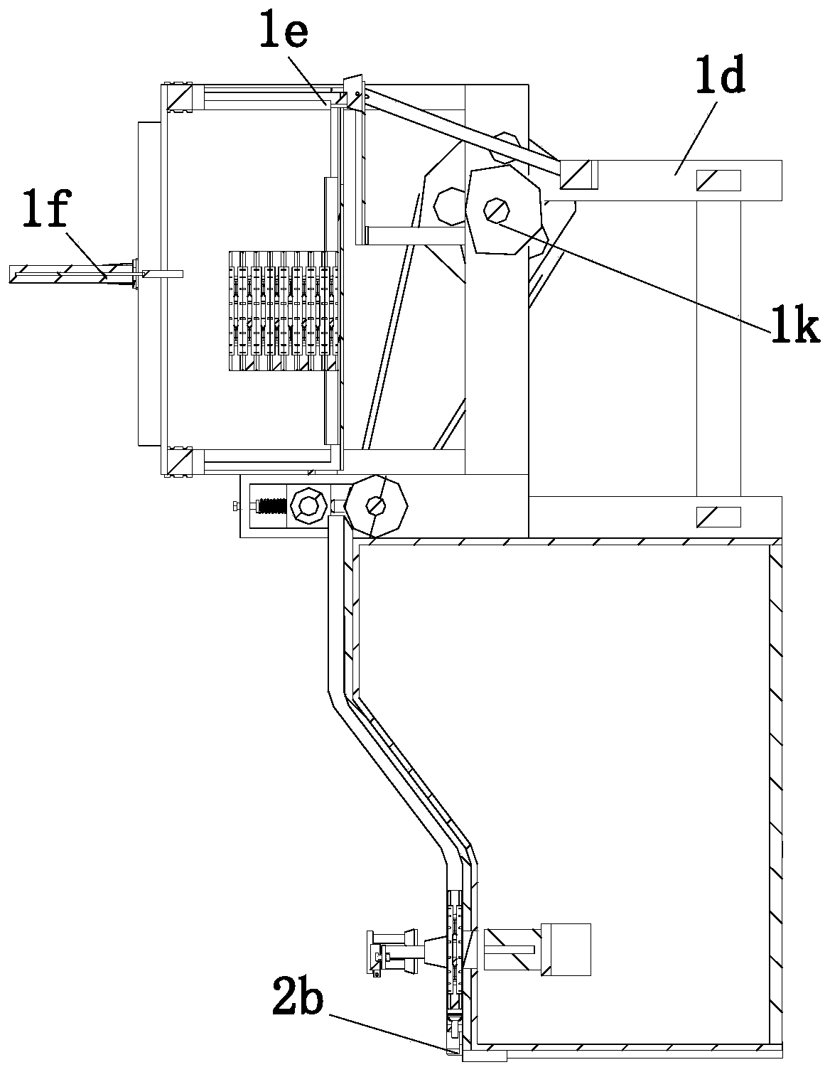 An automobile pressure plate shock absorbing assembly equipment