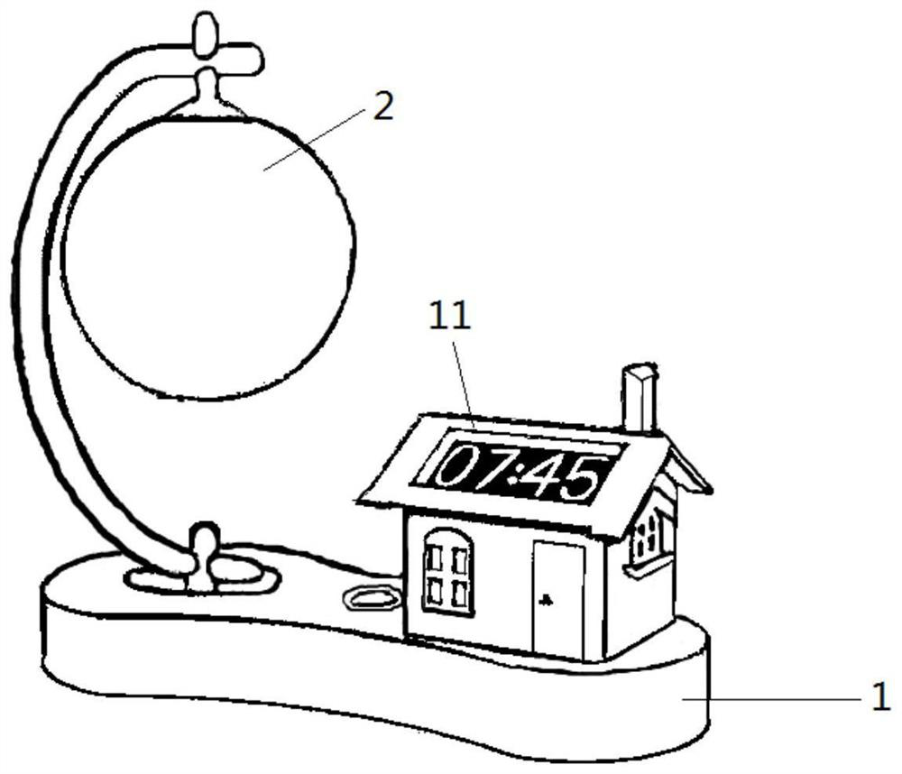 Intelligent remote interaction moon lamp and using method thereof