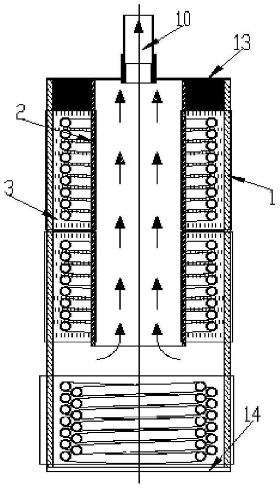 Tank-type evaporator and air conditioner