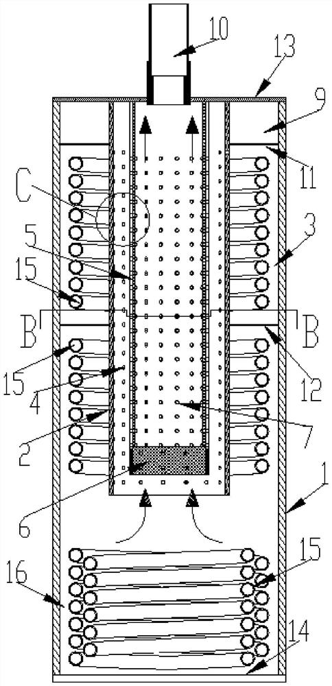 Tank-type evaporator and air conditioner