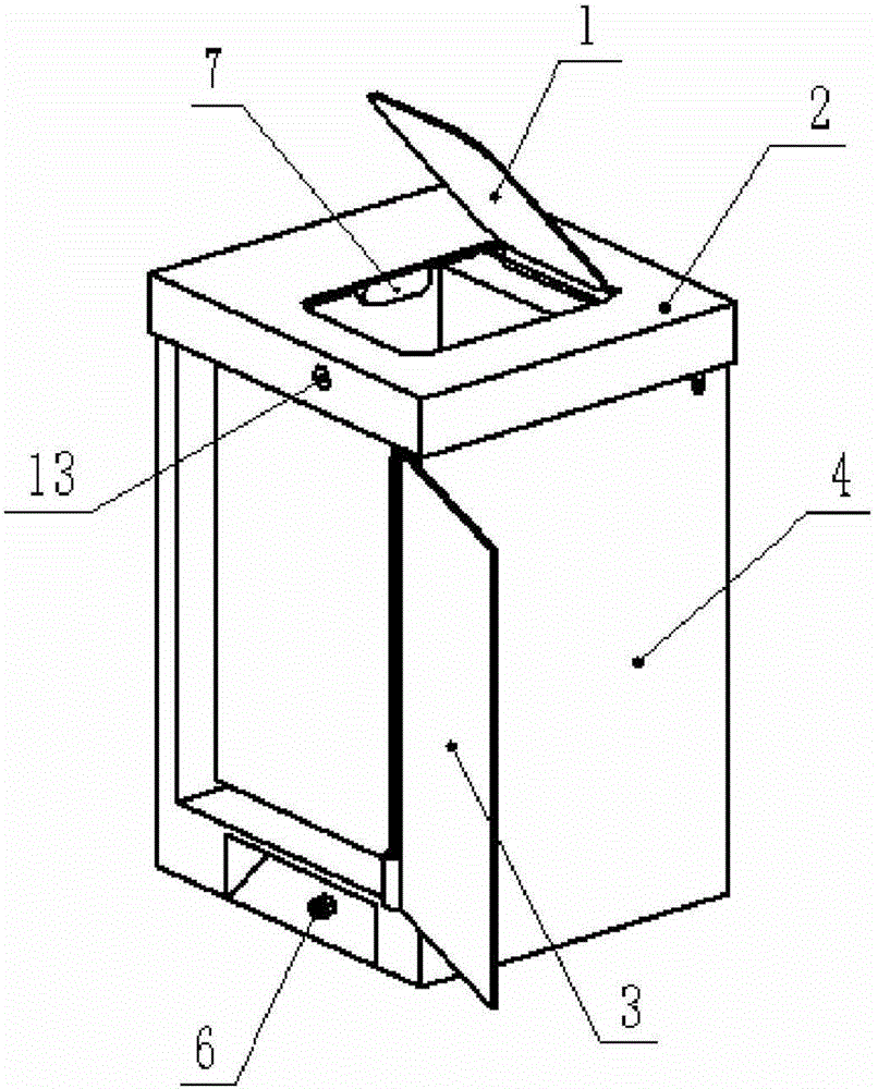 Automatic bag replacement garbage can