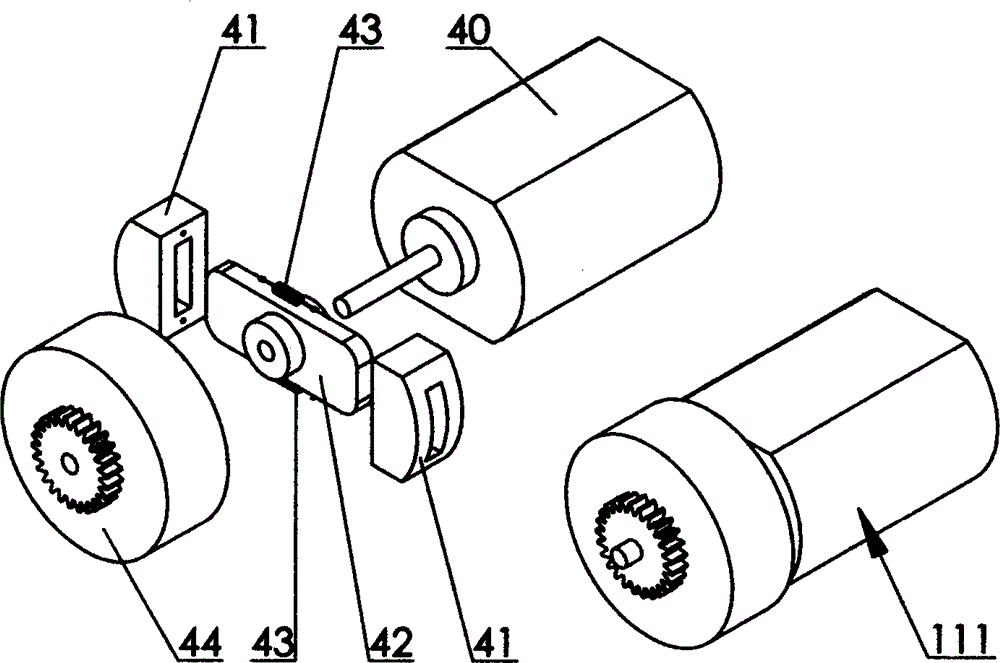 Human hand distal knuckle detecting and driving mechanism