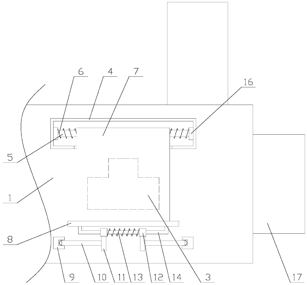 Efficient heat dissipation type 5G communication router with dustproof function