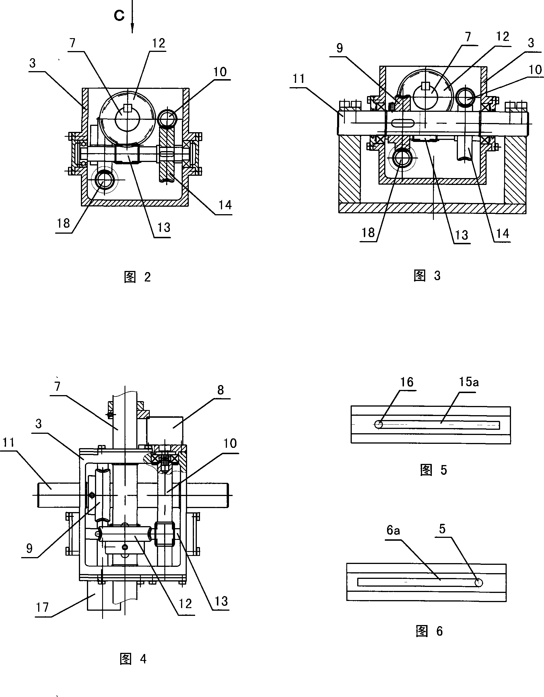 Automatically tracking device for direction rotating shaft fixed solar receiver