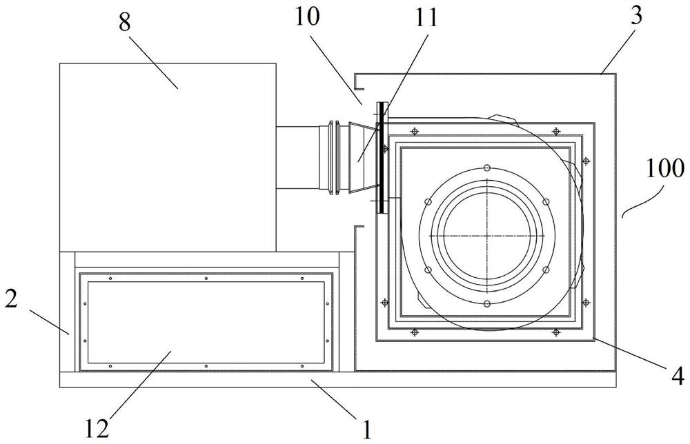 Three-proofing filtration purification and positive pressure control device