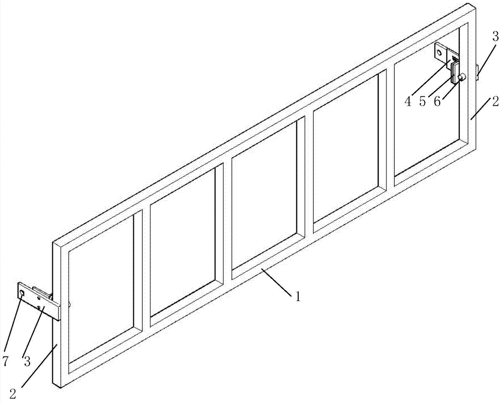 Automatic vertical burglar alarm guardrail and production method thereof