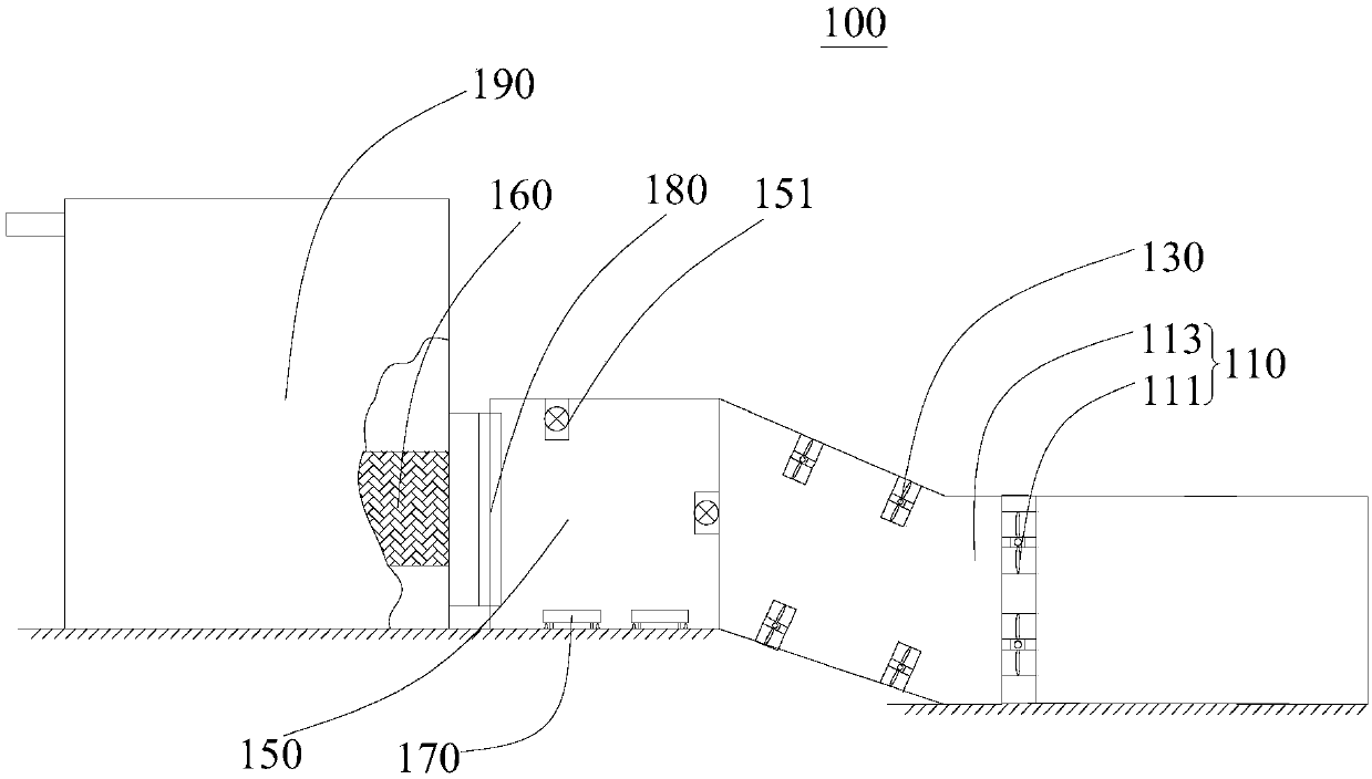 Tail-gas recycling system as well as tail-gas recovery type culture farm